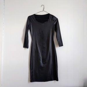 Faux Leather Dress - Small